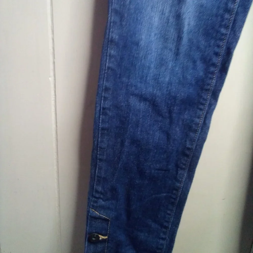 Gap Jeans 4 27 Premium Skinny Button Ankle Blue